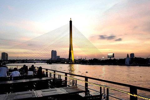 Bangkok: White Orchid Chao Phraya Dinner Cruise Dinner Cruise: Free Flowing Beer at Icon Siam (Pier 4)