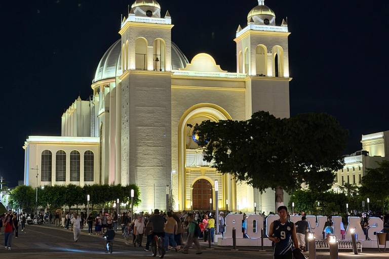 Night Tour with Crater Garden, City Lights & Pupusas