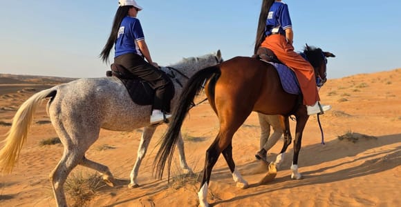 Muscat: Desert Sunset Tour with Horse and Camel Ride
