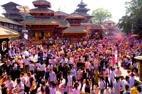Festival Tour of Nepal: Cultural Tours in Kathmandu Valley Seto Machhindranath Jatra Walking Tour