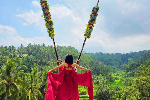 Bali: Secret Waterfalls, Temple & Jungle Swing-All Inclusive Ubud: Secret Waterfalls, Temple & Swing-Without Entrance fee