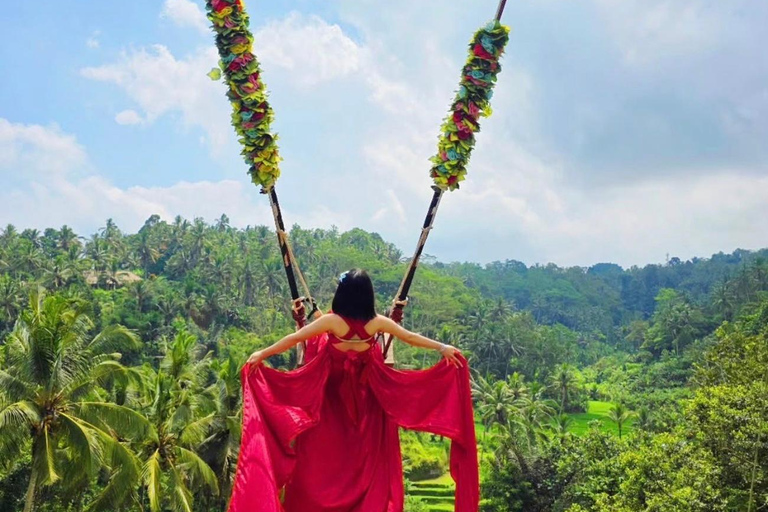 Bali: Secret Waterfalls, Temple & Jungle Swing-All Inclusive Ubud: Secret Waterfalls, Temple & Swing-Without Entrance fee