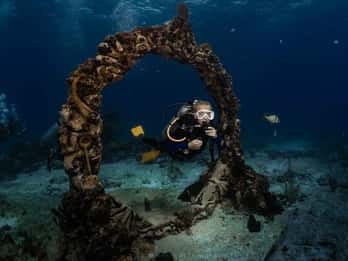 Isla Mujeres: MUSA e la barriera corallina di Manchones: tour subacqueo con 2 bombole