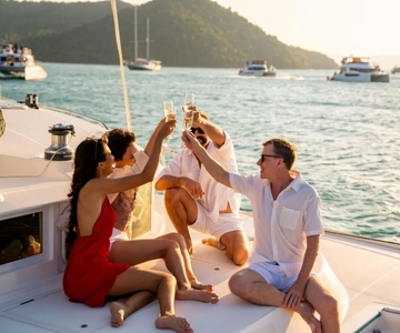 Santorini: Caldera Sail & Swim Tour for Cruise Travelers