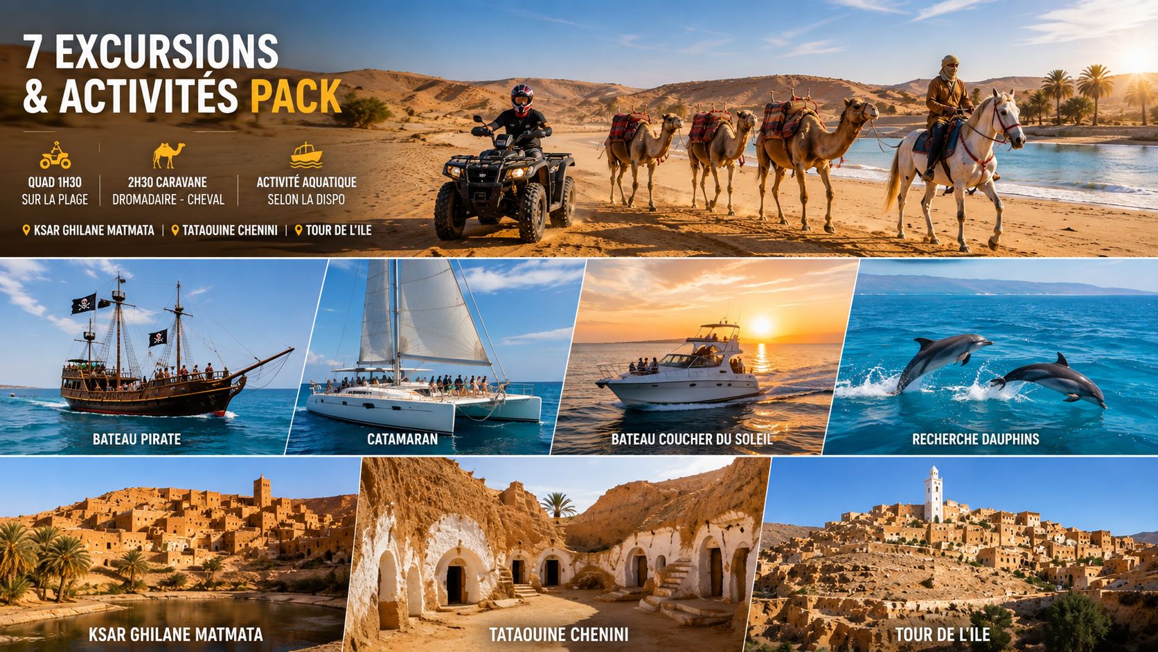 Djerba: 7 Tagestouren und Aktivitäten – Wüste, Kultur und Meer