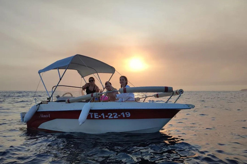 Location de bateaux autoguidés à Costa Adeje Tenerife4 heures Bateau entier pour 5 personnes maximum