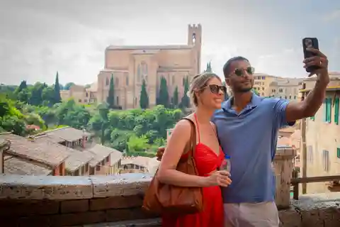 Vanuit Florence: rondleiding door Siena en San Gimignano met diner
