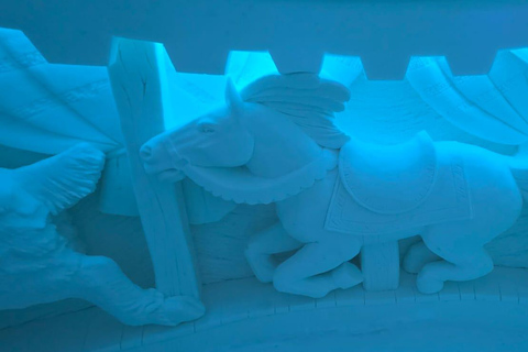 Levi: Private Snow Village tour. Northern lights possibility