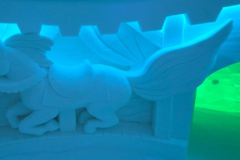 Levi: Private Snow Village tour. Northern lights possibility