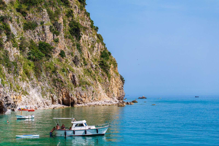 4-Hour Private Boat Tour — Blue Lagoon, Caves & Sveti Stefan