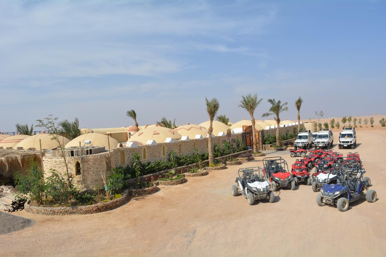 Hurghada: Quadriciclo, buggy, safári de jipe, passeio de camelo e jantarServiço de busca no hotel em Hurghada