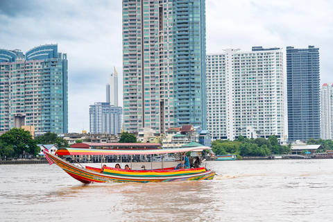 Bangkok: Big Buddha & Canal Longtail Boat Sightseeing Tour Join In Day Tour