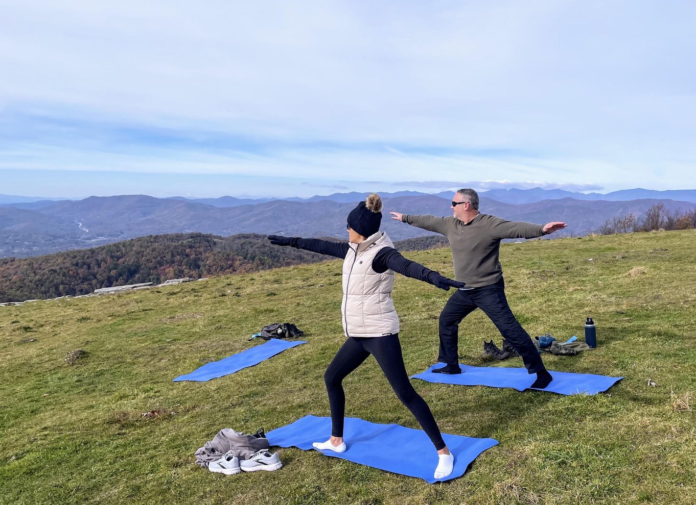 Asheville: Yoga på en vandretur i bjergene