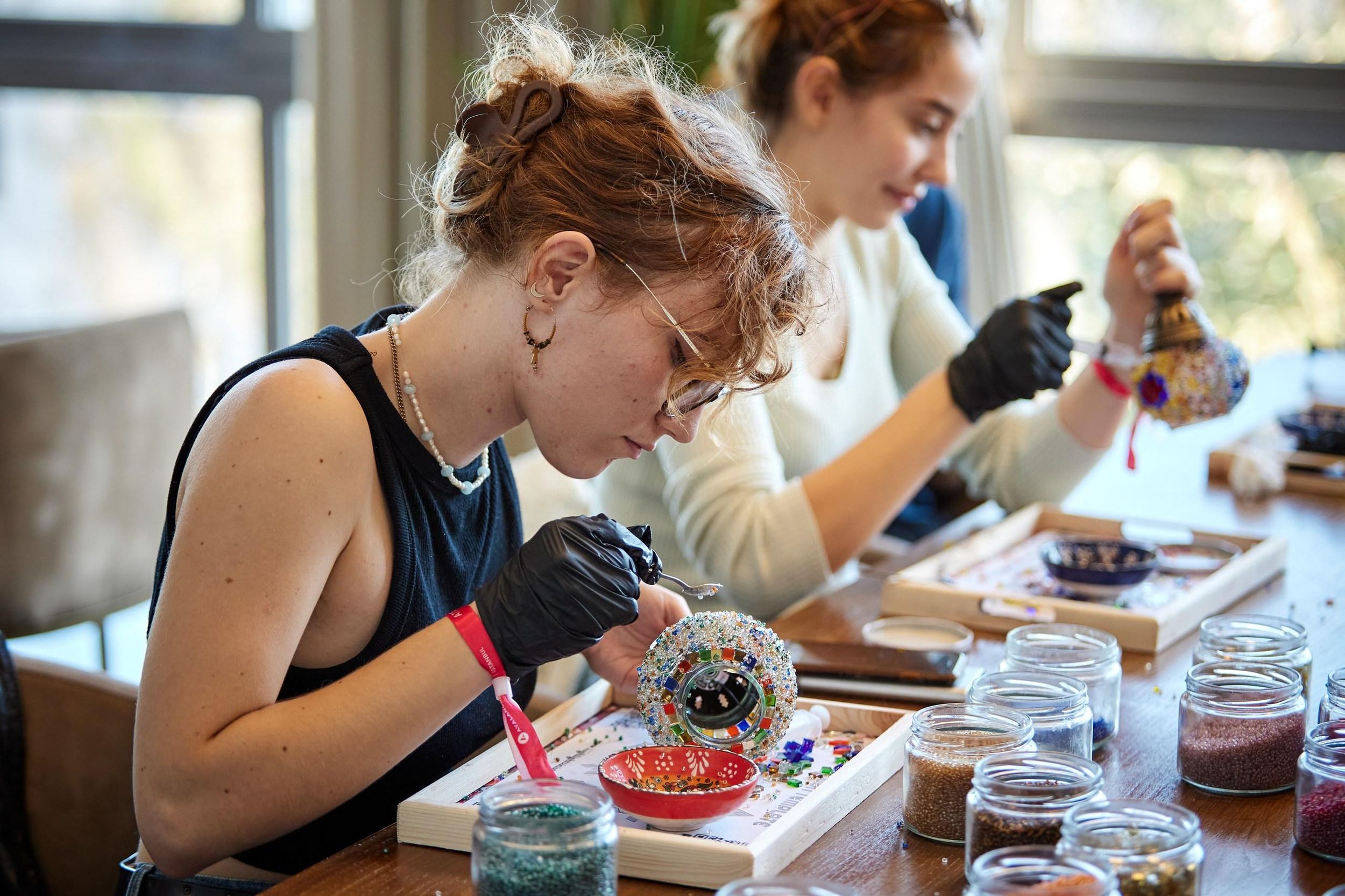 Dalyan: Mosaik-Kerzenhalter-Workshop – Naturblick vom Dach