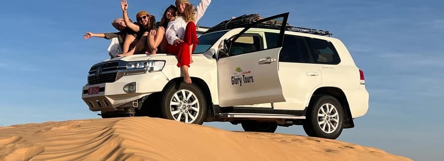 Safari dans le désert, coucher de soleil & Sand Bashing (désert de Rub Al Khali)