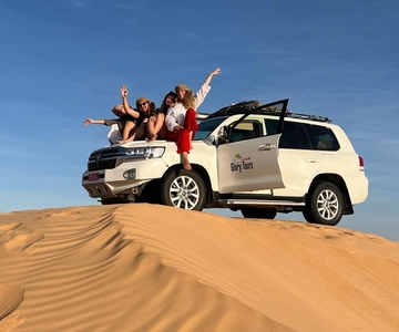 Safari nel deserto, tramonto e sand bashing (deserto di Rub Al Khali)