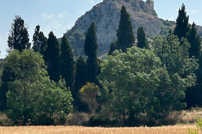 Aureille: Les Civadières, Roquemartine en Les Opies op de fietsAureille: De grote Opies-fietstocht Privé