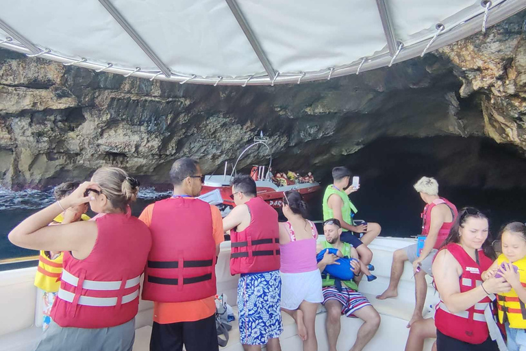 Rethymno: Speedboat Tour with Swim and Snorkel