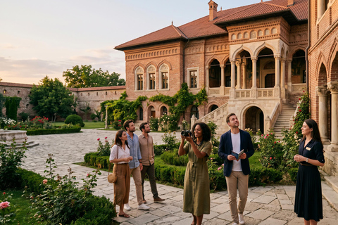 From Bucharest: Peles Castle, Bran Castle & Brasov Day Tour MINIVAN Tour with Entrance tickets included to Peles & Bran