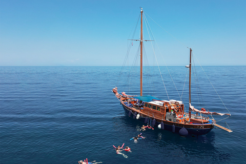 Skiathos: Wooden Sailboat Full- or Half-Day Trip with Meal Shared Sailing Full-Day Trip