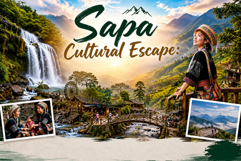 Sapa: Cat Cat Village, Waterfall & Mountain Tour with Lunch Private Tour & Private Car Transfer & Private Tour Guide