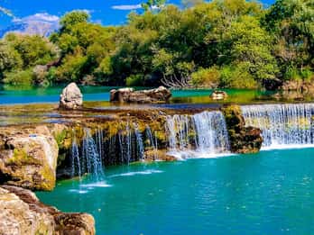 Alanya/Side: Manavgat-elven og fossen, båttur og basar