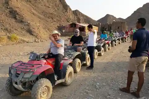 Hurghada Desert Safari: Quad Biking & Bedouin Village Visit.