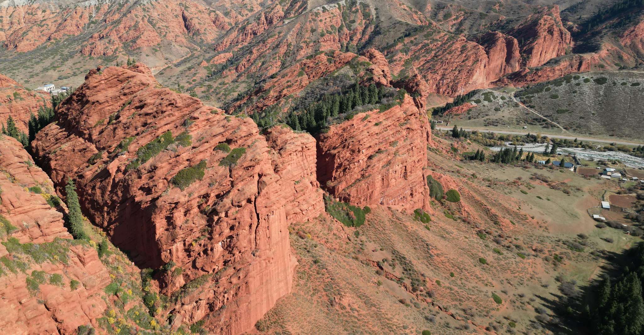 Kyrgyzstan, Sary-Chelek, Kel-Suu, gorges around Issyk-Kul - Housity