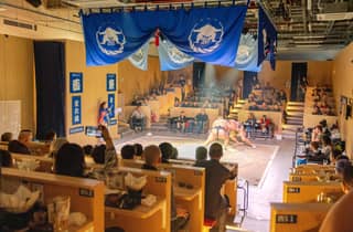 Kyōto: Sumo-Show mit Unterhaltung, Hühnchen-Eintopf und Geisha