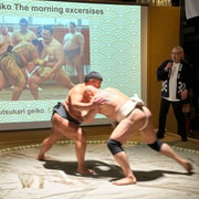 Kyoto: Authentic sumo food, wrestler challenge, photos