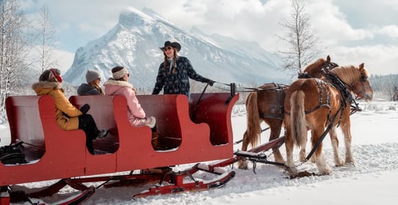 Banff: Family-Friendly Horse-Drawn Sleigh Ride