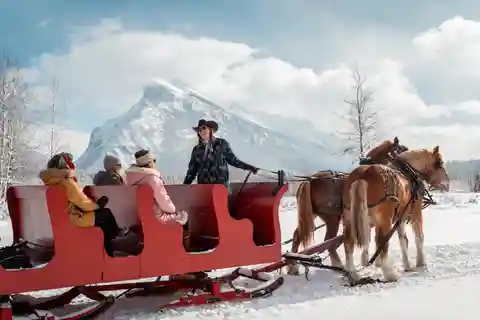 Banff: Family Friendly Horse-Drawn Sleigh Ride