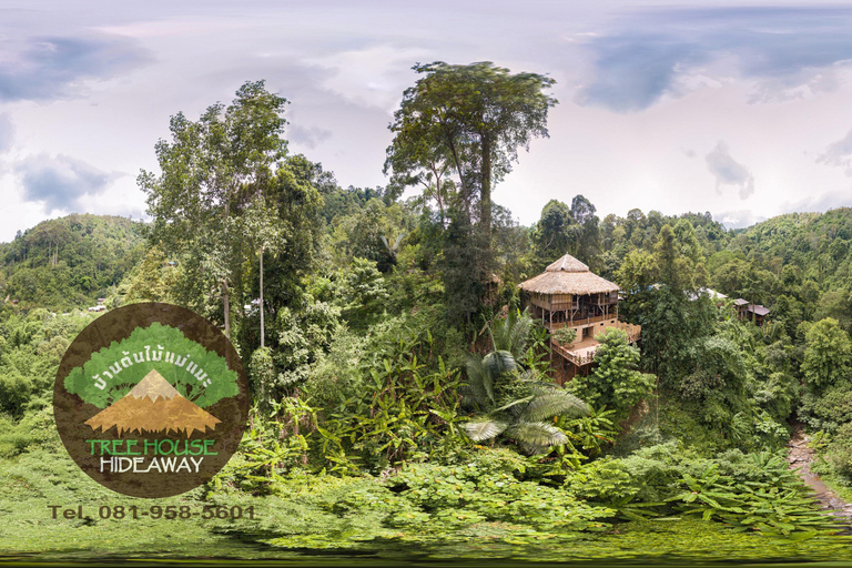 Chiang Mai : Visite de la cascade et des grottes de Sticky avec séjour dans une cabane dans les arbres