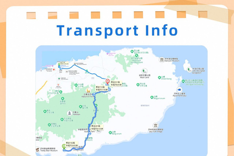 Corée, mont Hallasan, parc Echoland, train forestier et billet d&#039;entréeCorée, parc Echoland du mont Hallasan, train forestier et billet d&#039;entrée