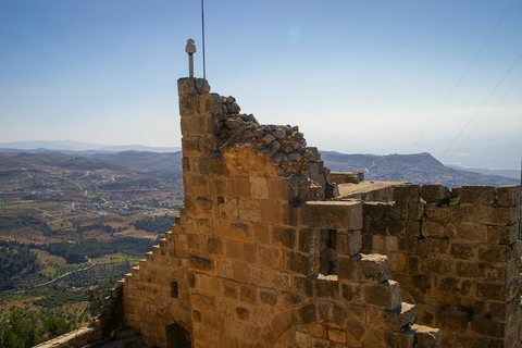 Aqaba: Jerash, Ajloun Castle - Ajloun Teleferic one day Tour