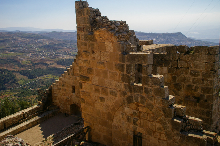 Aqaba: Jerash, Ajloun slott - Ajloun Teleferic en dagsutflykt