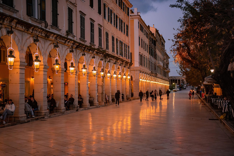 Kavos: Corfu Old Town Night Tour with Transfer