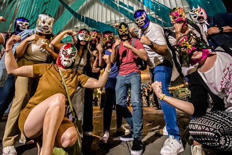 Mexico City: Local Walking Tour with Mezcal & Wrestling Show Lucha Libre Tour with Entry to Arena Coliseo