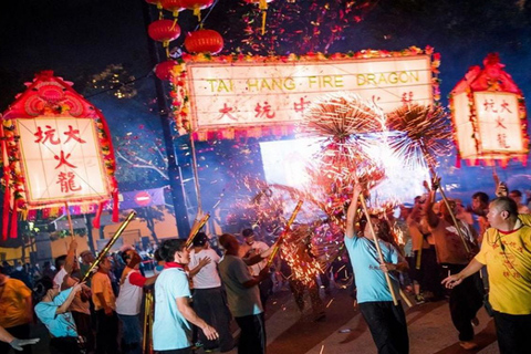 Hong Kong: Fire Dragon Dance Night with VIP seat and dim sum