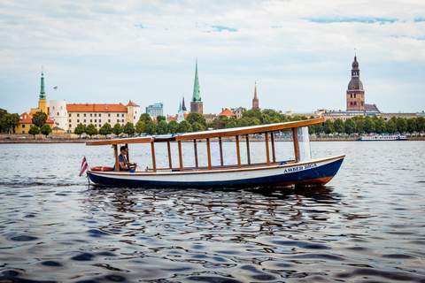 Riga: Audio-Guided Sightseeing Tour by Canal Boats