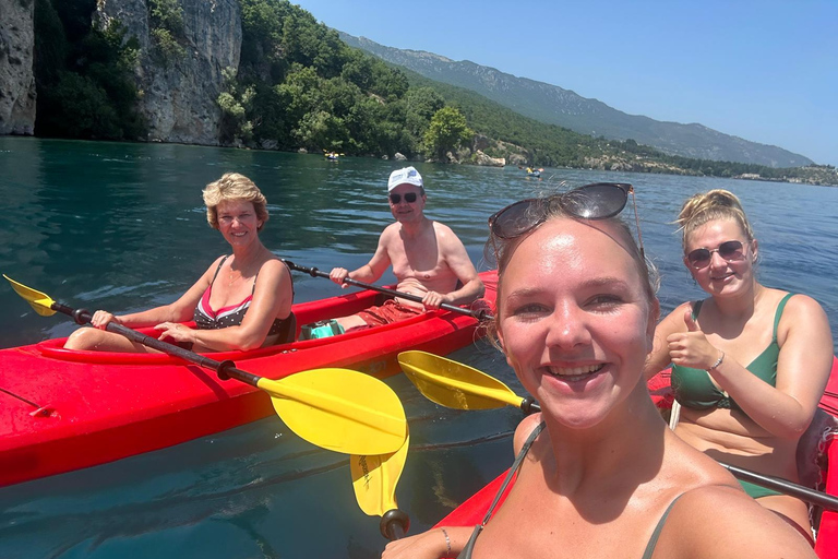 Kayaking Lake Ohrid with BBQ, from Ohrid.