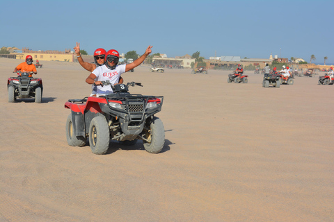 Hurghada: Safari nel deserto in quad per 5 ore e barbecueTour di 2 ore in quad