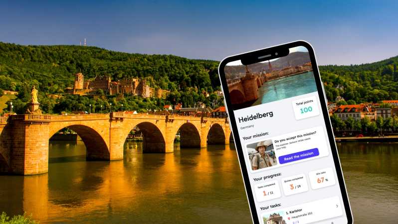Heidelberg: City Exploration Game and Tour på telefonen