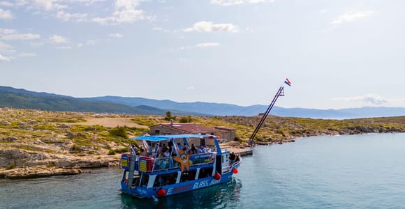 Crikvenica: Fahrt mit dem Glasbodenboot nach Šilo auf der Insel Krk