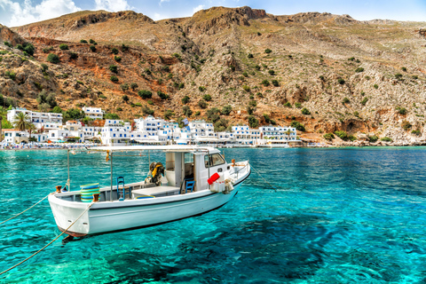 Creta: Excursión de un día a Glyka Nera, Loutro y SfakiaSfakia Loutro playa de aguas dulces