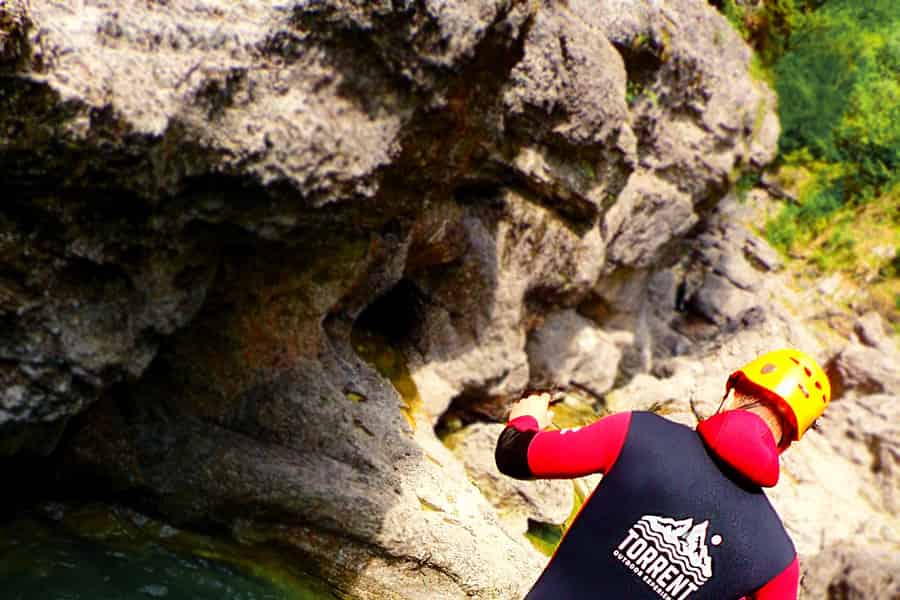 Salzburg: 4-stündiger geführter Canyoning-Trip für Einsteiger. Foto: GetYourGuide