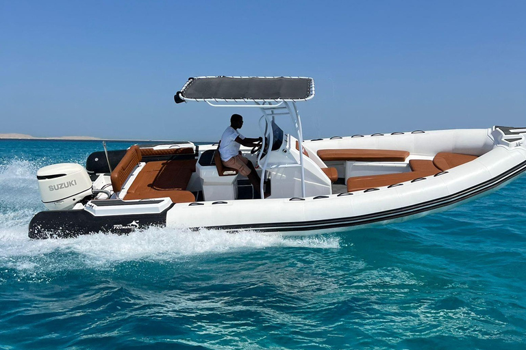 Hurghada: Giftun Island Orange Bay Speedboat Cruise &amp; LunchGroup Speedboat to Orange Bay with Snorkeling