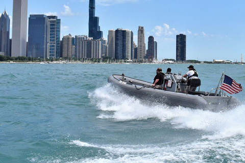 Chicago: Rejs wycieczkowy po jeziorze i rzece łodzią RIBChicago: Wycieczka po jeziorze i rzece łodzią RIB