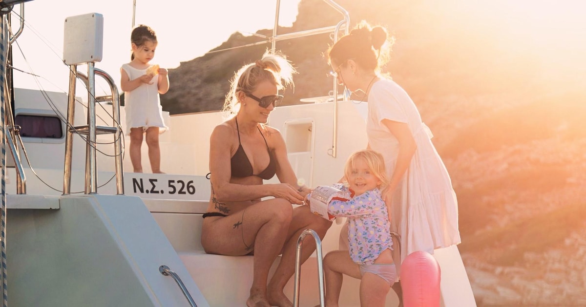 Héraklion Croisière en catamaran sur l île de Dia pour les familles