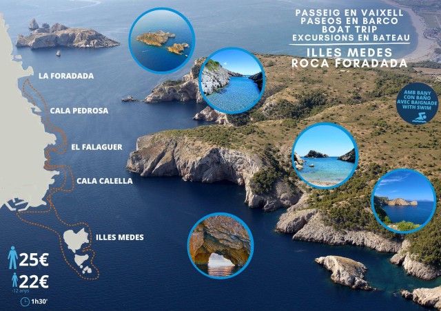 Visit Guided Boat Tour to Medes Islands & Roca Foradada with Swim in Platja d'Aro